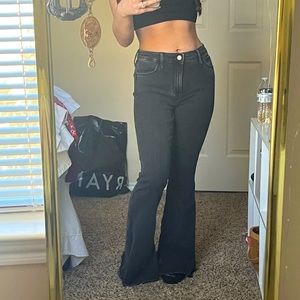 Hollister High Rise Black Flare Jeans